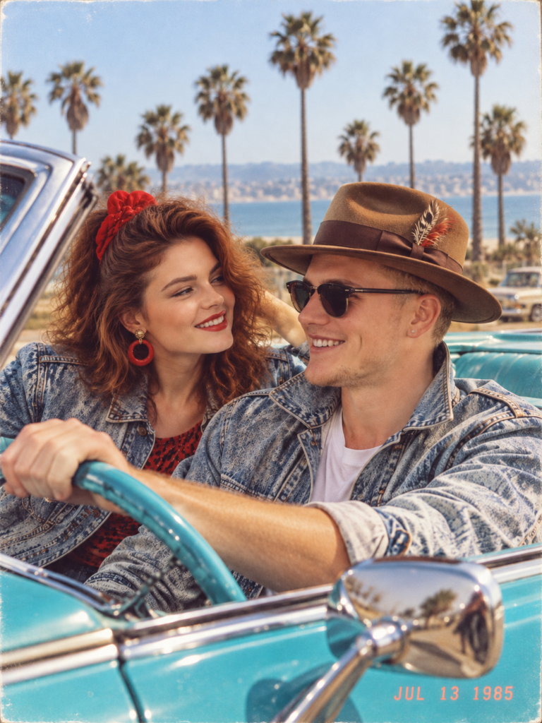 1985 Teal Convertible Romance
