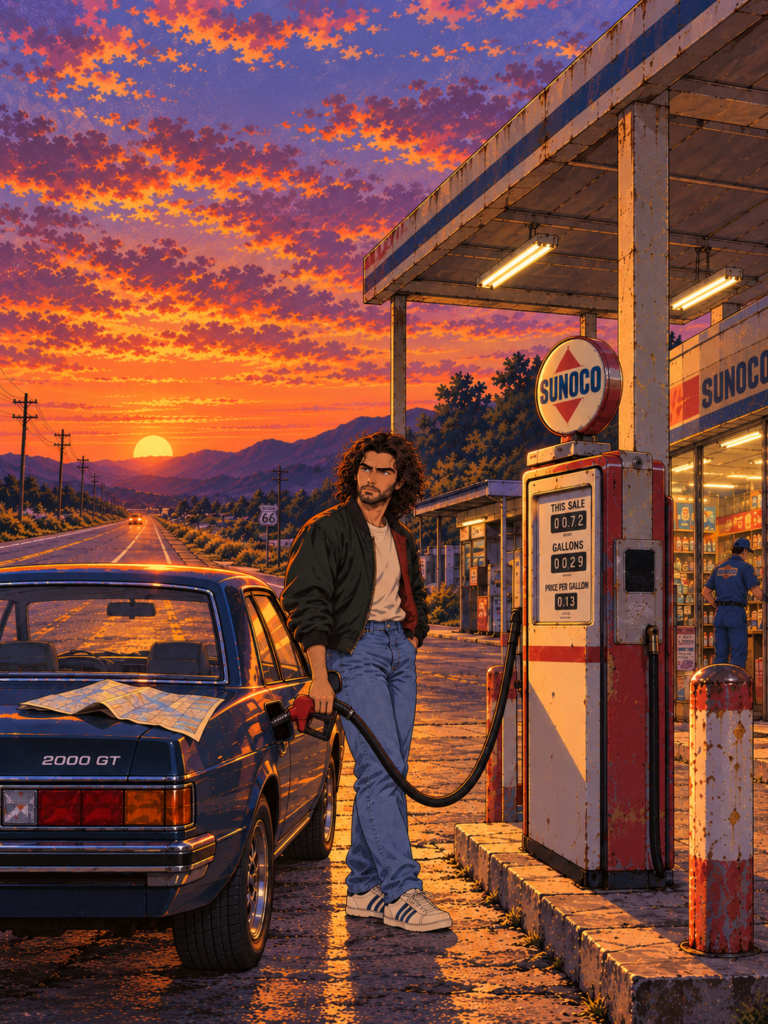 Driving Into the Sunset