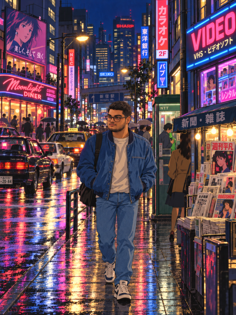 Walking Through Neon Nights